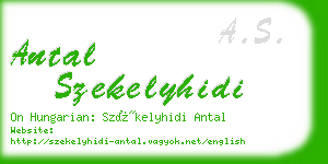antal szekelyhidi business card
